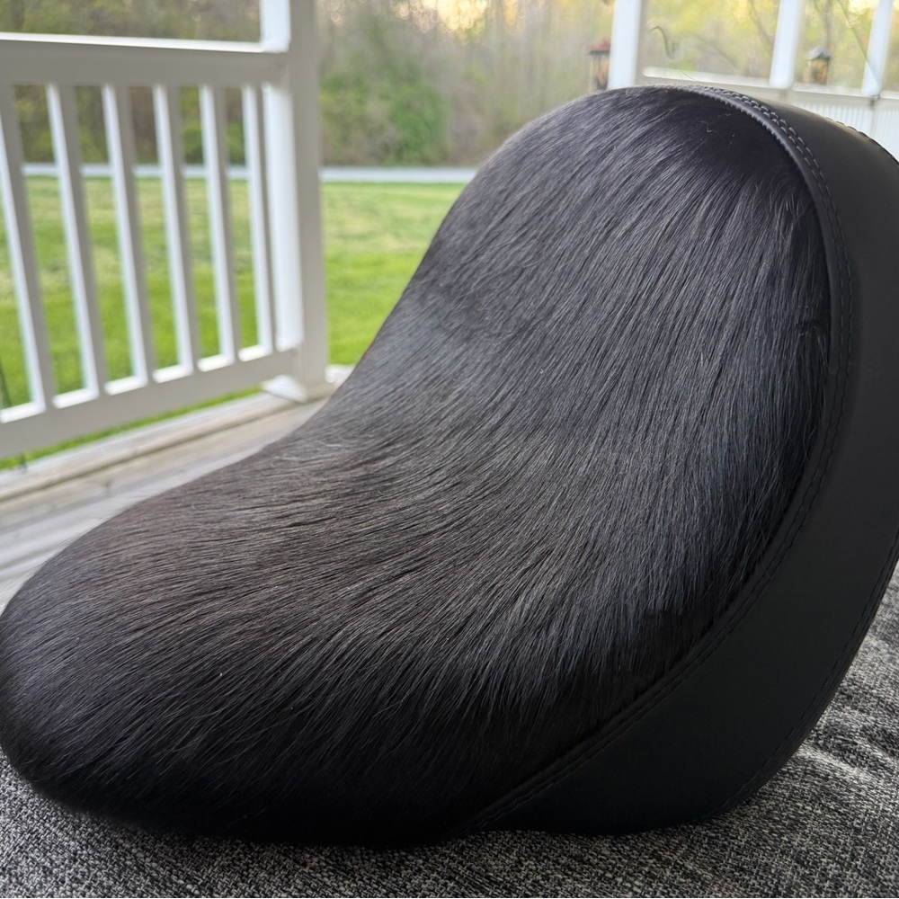 Indian scout motorcycle custom seat cowhide leather